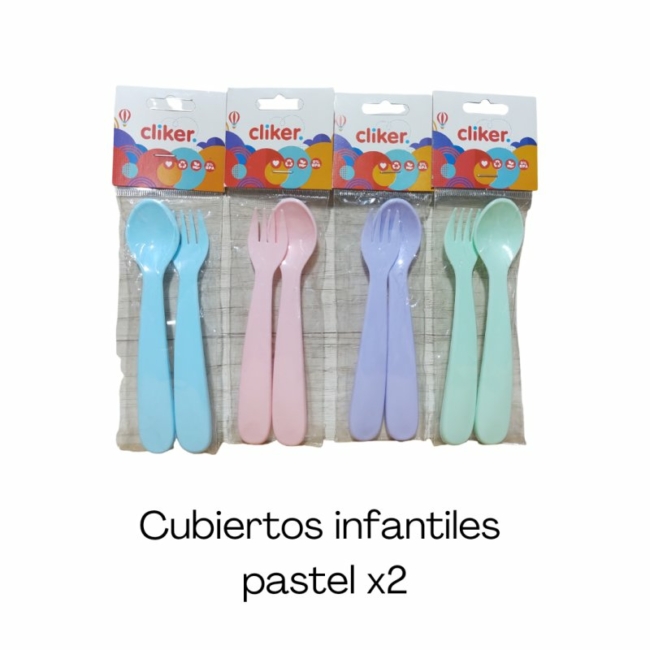 Cubierto Infantiles Pastel